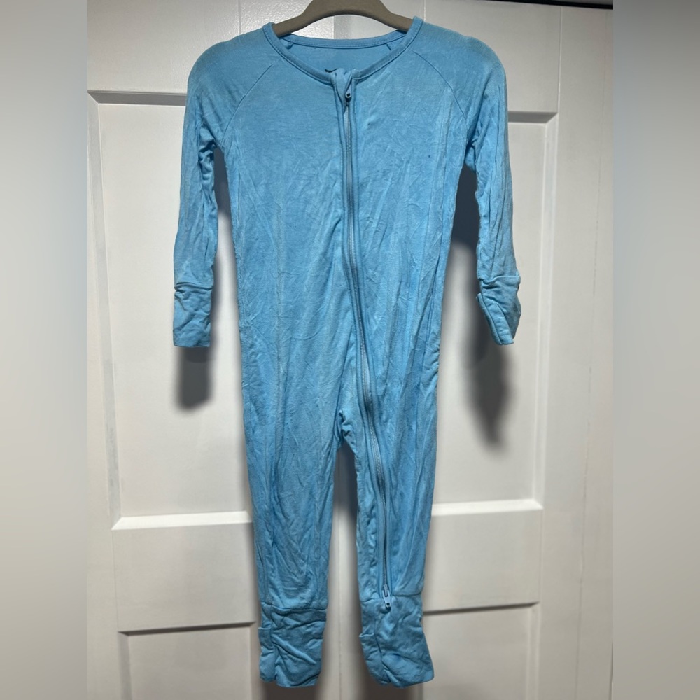 Little Sleepies Bamboo Sleeper 3-6mos Blue